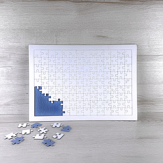 126 Pieces Blank Jigsaw Puzzles For Drawing Or Painting - Pack Of 5