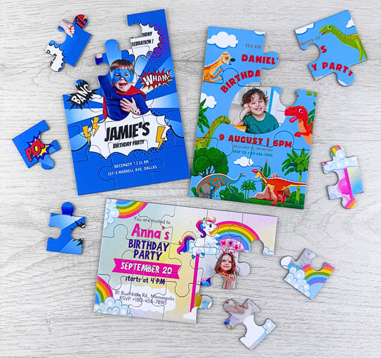 Personalized Invitation Puzzles For Wedding or Party