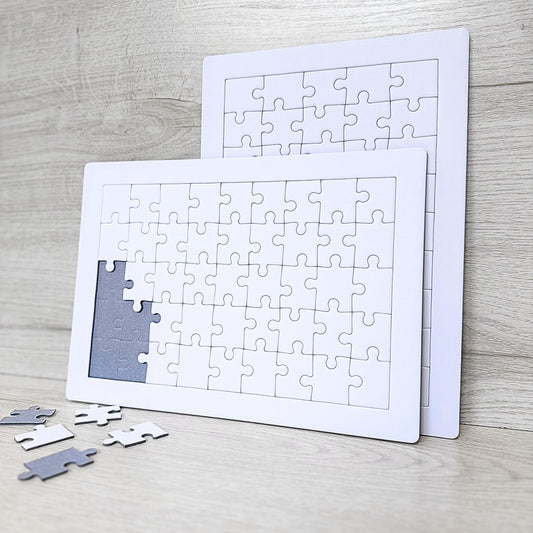 45 Pieces Blank Jigsaw Puzzles For Drawing Or Painting - Pack Of 10