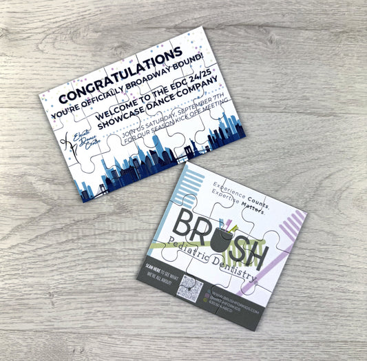 custom design card personalized puzzle