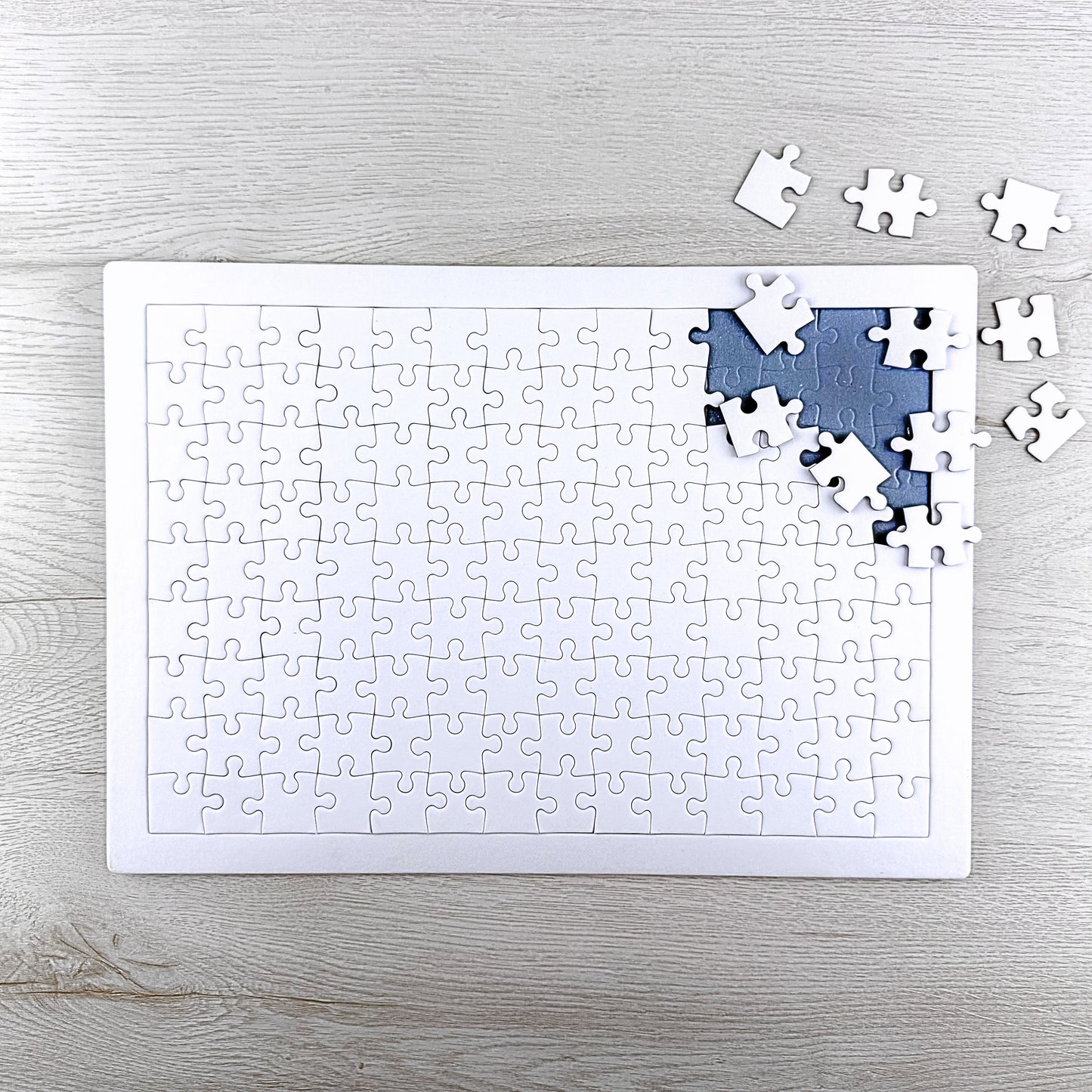 126 Pieces Blank Jigsaw Puzzles For Drawing Or Painting - Pack Of 5