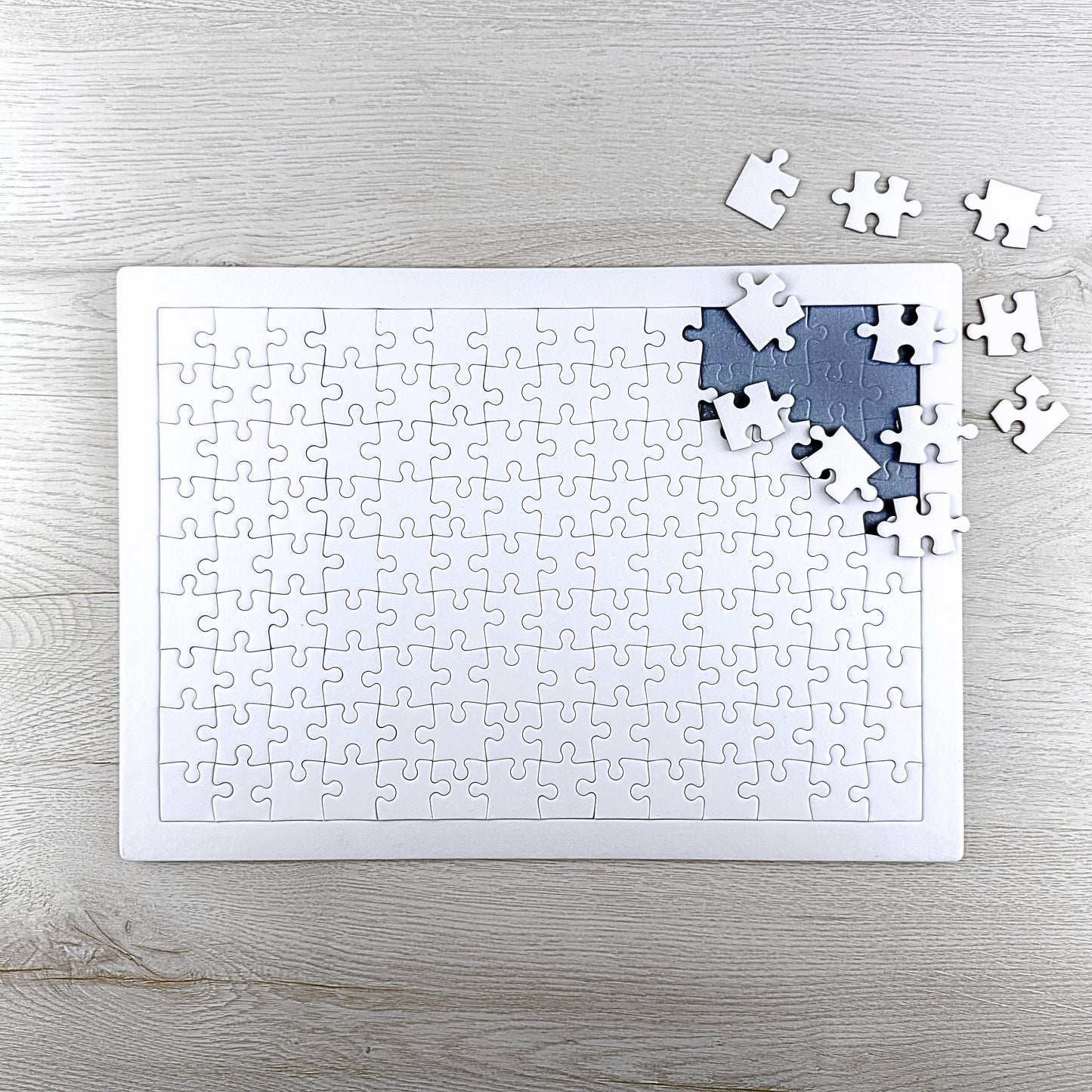 126 Pieces Blank Jigsaw Puzzles For Drawing Or Painting - Pack Of 5