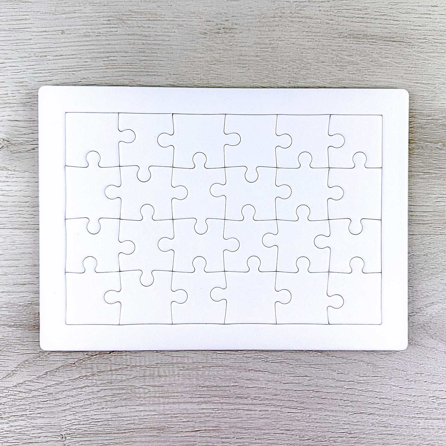 24 Pieces Blank Jigsaw Puzzles For Drawing Or Painting - Pack Of 10