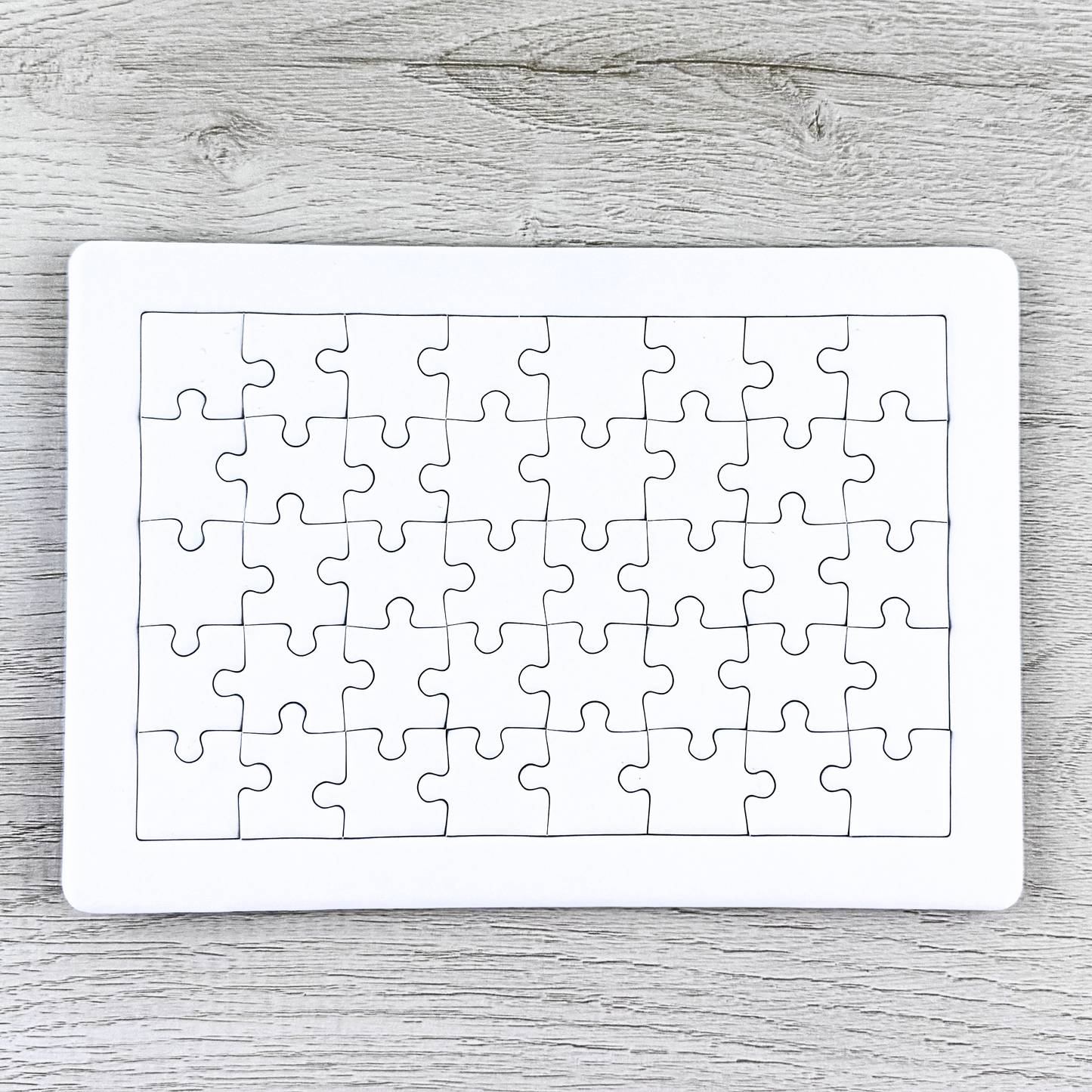 40 Pieces Blank Jigsaw Puzzles For Drawing Or Painting - Pack Of 15
