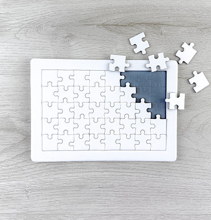 40 Pieces Blank Jigsaw Puzzles For Drawing Or Painting - Pack Of 15