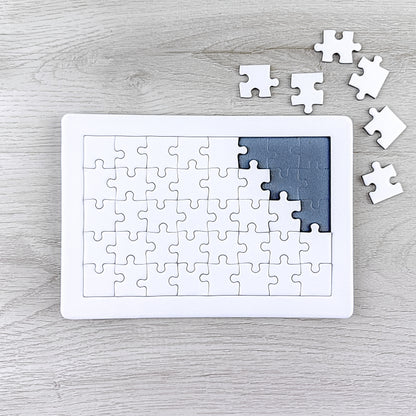 40 Pieces Blank Jigsaw Puzzles For Drawing Or Painting - Pack Of 15