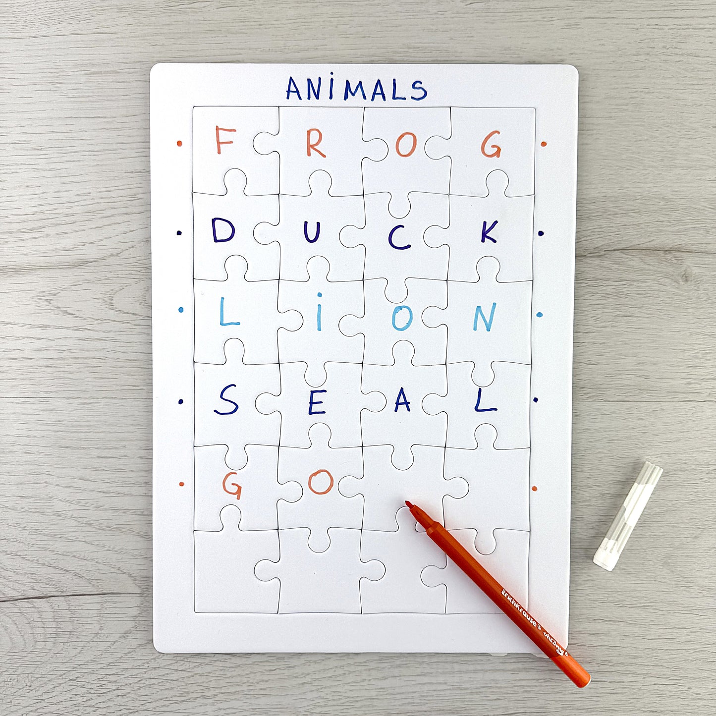 24 Pieces Blank Jigsaw Puzzles For Drawing Or Painting - Pack Of 10